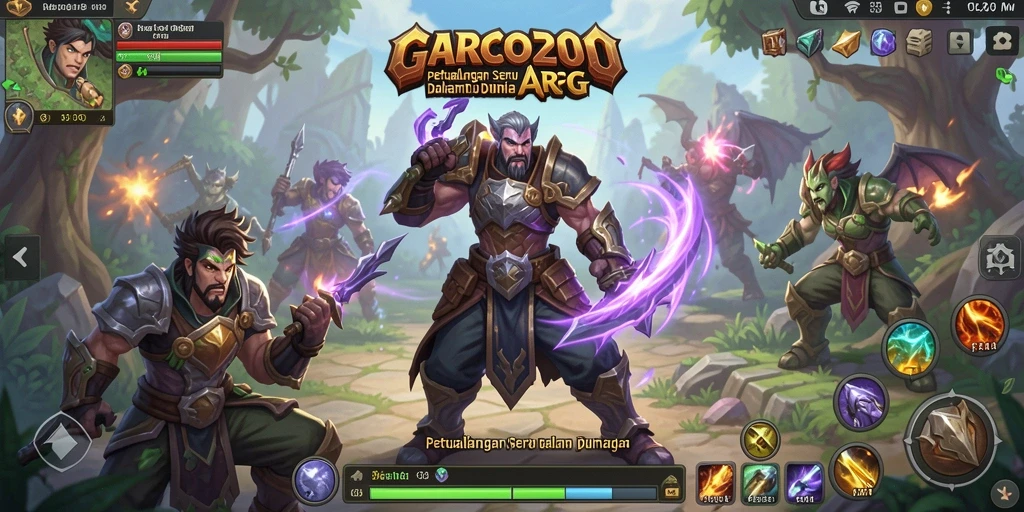 Tampilan gameplay GARCO200 yang menampilkan aksi seru di dunia ARPG.