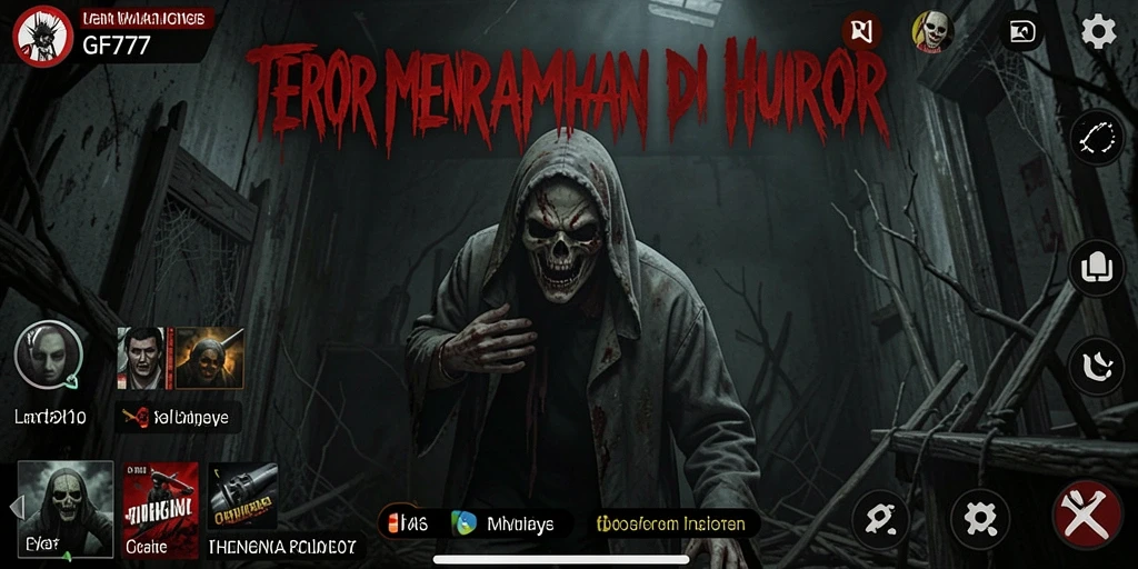Tampilan gameplay menyeramkan di GF777, penuh ketegangan.