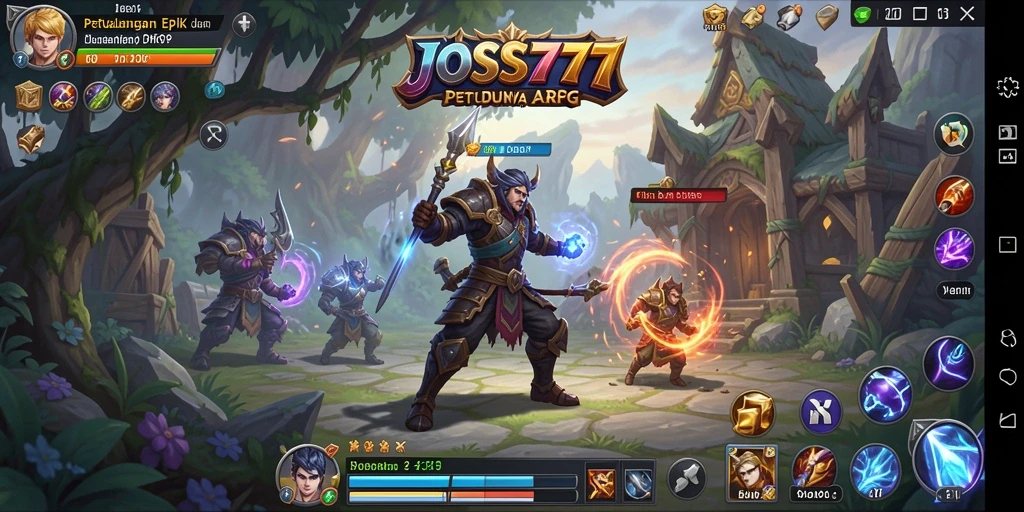 Gameplay seru JOSS777 dengan pertarungan epik dan petualangan mendebarkan.