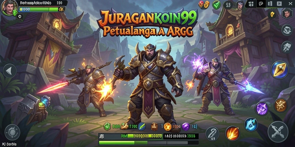 Tampilan gameplay seru dan grafis memukau dari JURAGANKOIN99.