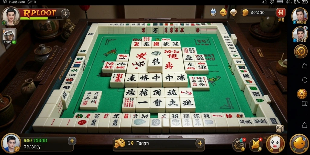Gameplay menarik dari RPLOOT menampilkan tantangan Mahjong yang seru.