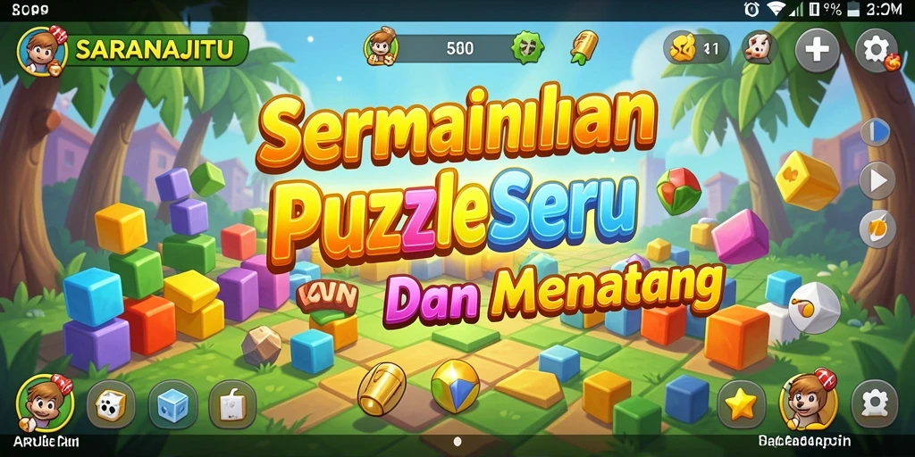 Tampilan gameplay SARANAJITU yang mengasyikkan dan penuh tantangan.
