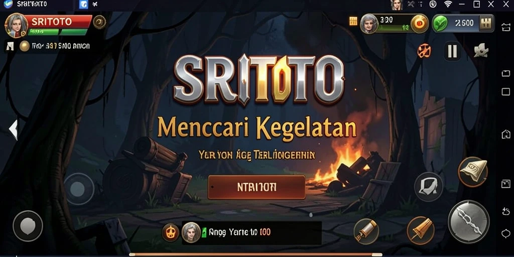 Tampilan gameplay yang mencekam dalam SRITOTO.
