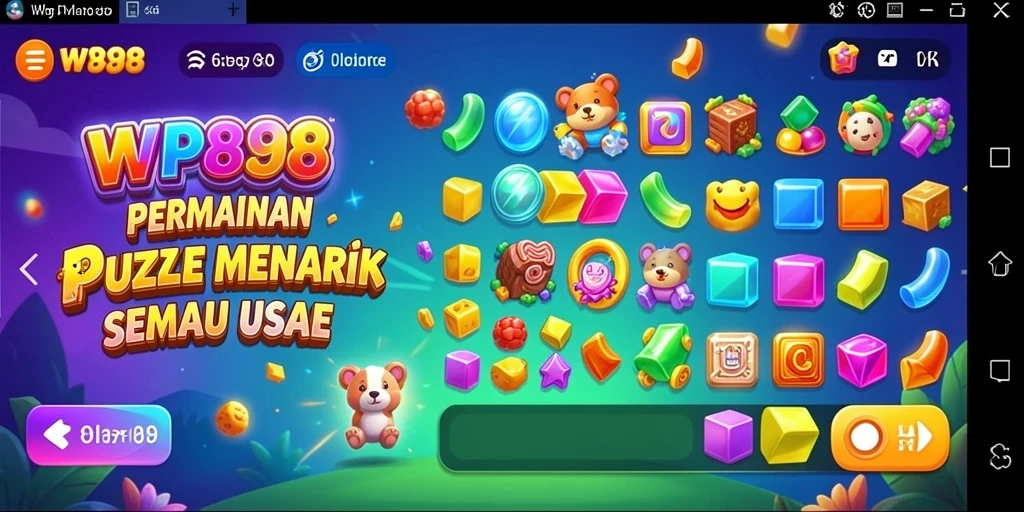 Screenshot gameplay WP888 menampilkan tantangan puzzle yang seru dan mendebarkan.
